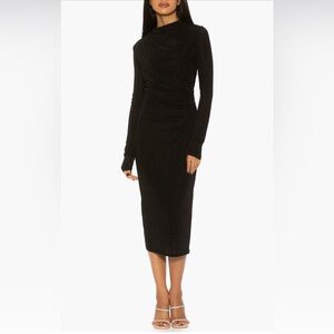 Kim body con long sleeve midi dress